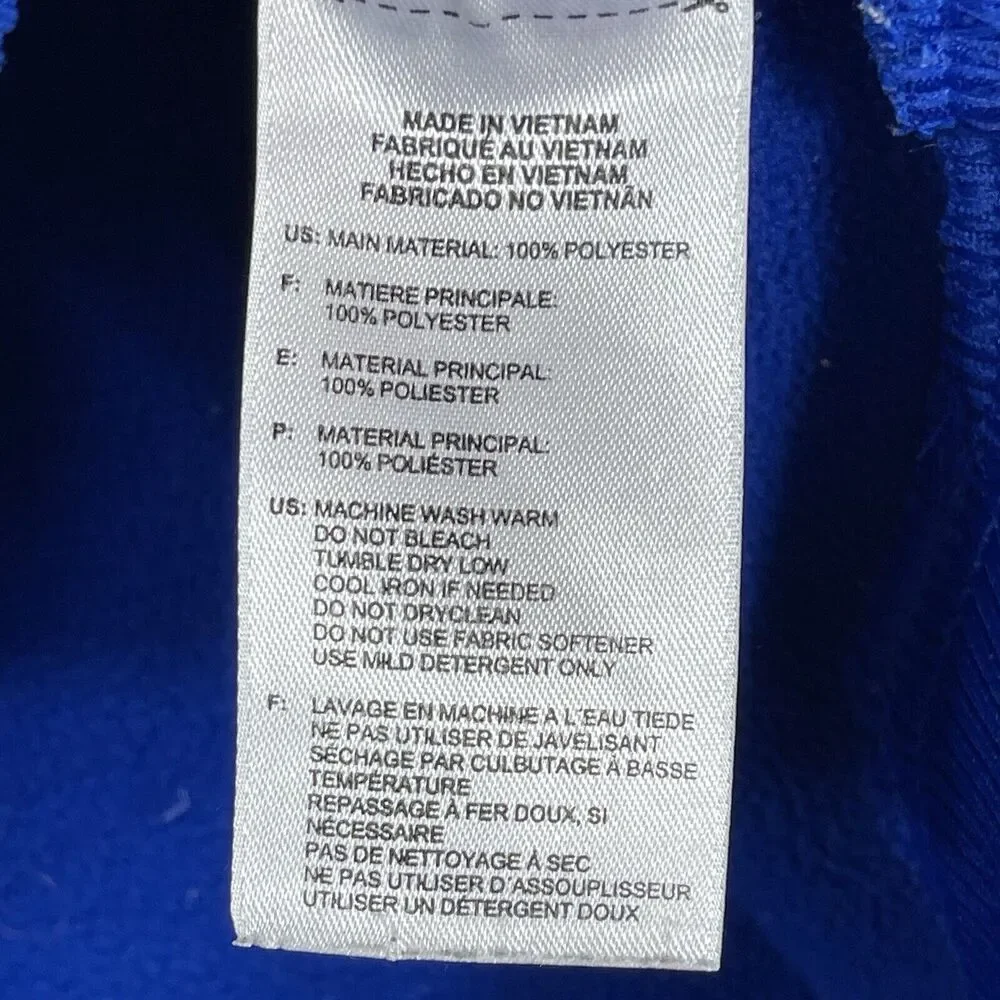 Adidas Hoodie‎ Mens Large Blue Bulldogs Sweatshirt Pullover Sweater Adult